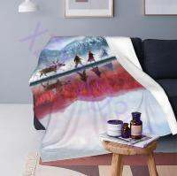 Frozen Throw Blanket,xzx180305, Snow Journey,  Multicolor, 100% Polyester, 1 Each    09