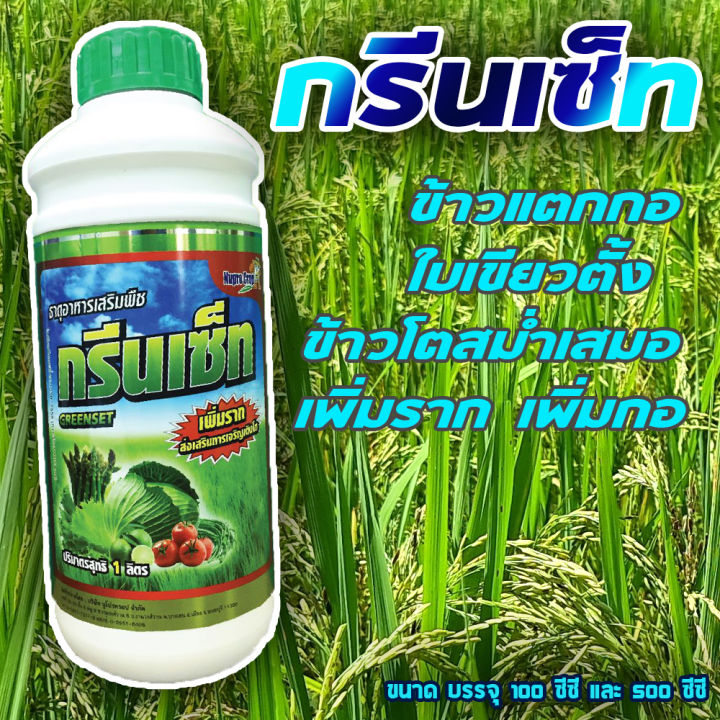 สารเพิ่มราก-ส่งเสริมการเจริญเติบโตแธาตุอาหารเสริมพืชสูตรเข้มข้น-กรีนเซ็ต