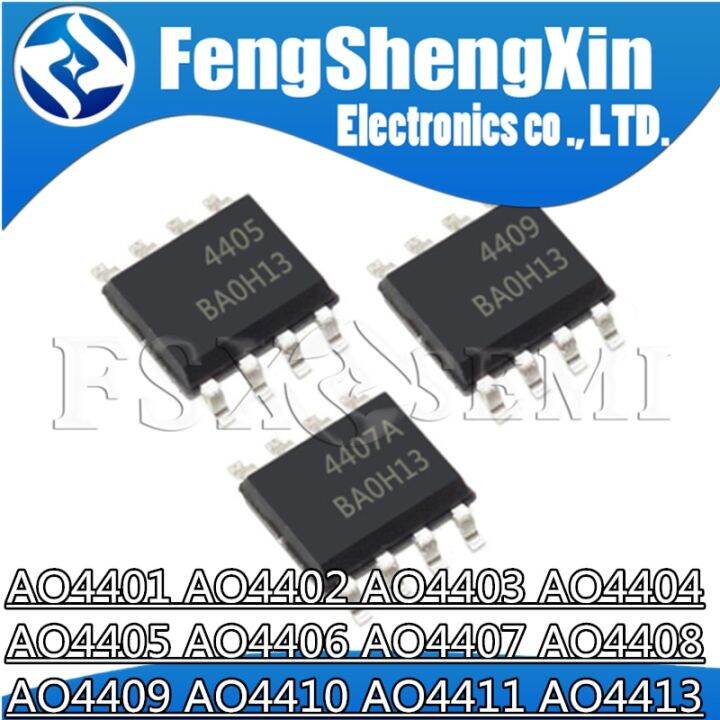 10pcs AO4401 AO4402 AO4403 AO4404 AO4405 AO4406 AO4407 AO4408 AO4409 ...