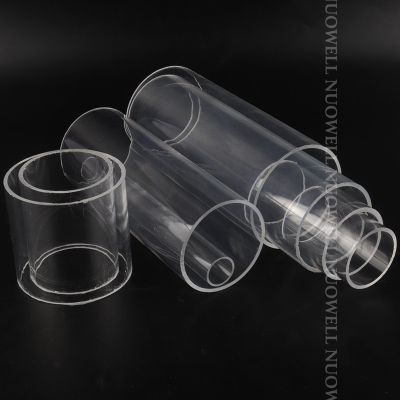 ；【‘； 2Pcs 10Cm O.D16-110Mm High Transparent Acrylic Pipe DIY Aquarium Fish Tank Clear Glass Pipe Industry Transparent Acrylic Pipe