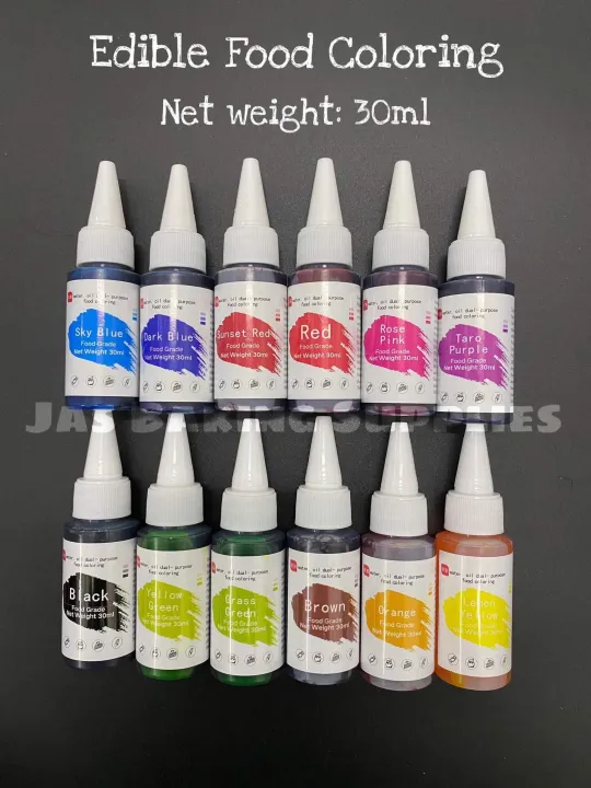 30ml Edible Food Coloring Food Grade Edible Icing Coloring Lazada PH