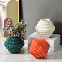 【YF】✑  Plastic vase living room decoration wet and dry flowers on the dining modern flowerpot container