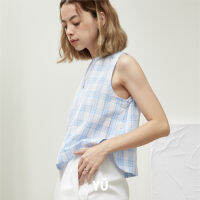 YU Sleeveless Top with Side Buttons