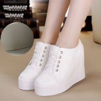 2020 Autumn High Top Wedge Platform Sneakers Women Casual Shoes Hidden Heels Ladies Sneakers Women Shoes YYJ150