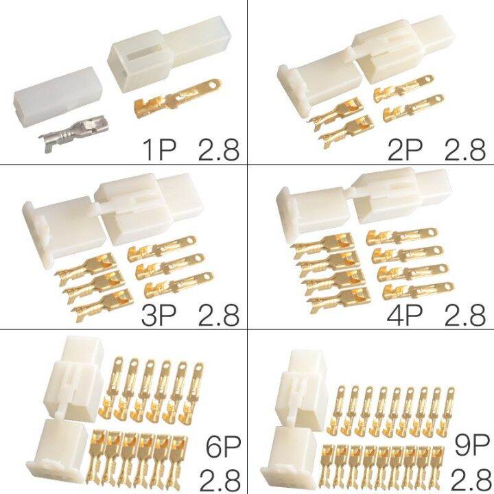 1เซ็ต2-8มม-1-2-3-4-6-9พินยานยนต์2-8สายไฟฟ้าชุดขั้วต่อสายไฟตัวผู้ตัวเมียชุดปลั๊กเทอร์มินัลรถจักรยานยนต์รถยนต์ไฟฟ้า
