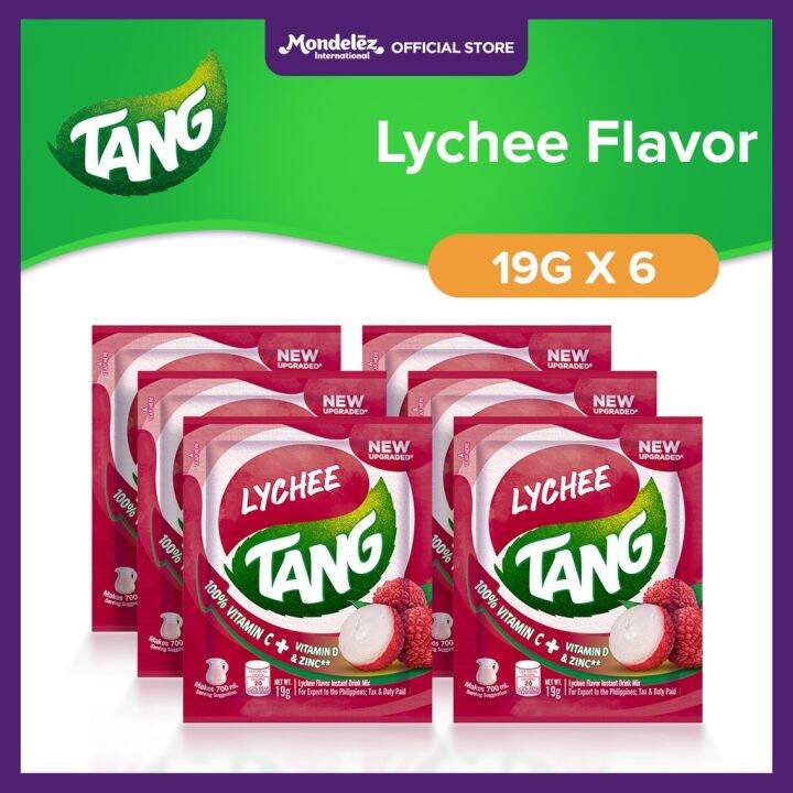 Tang Instant Drink Mix - Lychee Flavor 19g with Vitamins and Minerals C ...