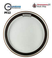 หนังกระเดื่อง Aquarian Performance II Clear-PF22 ขนาด22นิ้ว หนังใสสองชั้น พร้อมวงแหวนซับเสียง