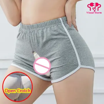 Outdoor Sex Pants For Women Leggins Leggings Hot Sexy Open Croch Zipper  High Waist Skinny Trousers Crothless Tights Sweatpants
