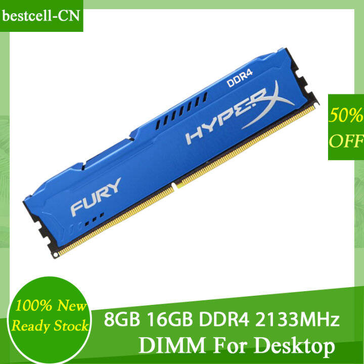 8gb-16gb-ddr4-ram-2133mhz-1-2v-หน่วยความจำสำหรับเล่นเกม-hyperx-fury-หน่วยความจำเดสก์ท็อป-pc4-17000-288pin-dimm-ram-ddr4-pc-โมดูลหน่วยความจำ-สีฟ้า