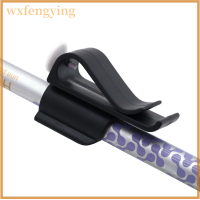 Wxfengying 1ชิ้นไม้พัตเตอร์พลาสติกแบบเรียบสำหรับใส่ที่ยึดแบบคลิปหนีบกอล์ฟคลับกระเป๋าใส่อุปกรณ์วางลูกบอลอุปกรณ์ฝึกกอล์ฟสีดำ