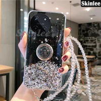 เคสสำหรับ Realme 11 4G มีสายคล้องแหวนวาวลายท้องฟ้าประดับดาวระยิบระยับเคสนิ่มสำหรับผู้หญิง Realme11เคสใส่โทรศัพท์4G