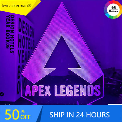 Apex Legends LOGO Night Light Led Color Changing Light for Game Room Decor Ideas Cool Event Prize Gamers Birthdays Gift Usb Lamp