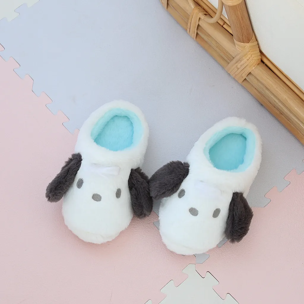 Dép Bông Mềm Đi Trong Nhà Chống Trượt Hình Sanrio Kuromi Cinnamon Pochacco  ST1 