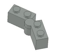 xHinge Brick 1X2x 20pcs DIY enlighten block brick part No.3830 3831 Compatible With Other Assembles Particles