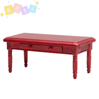 FactoryOutlete?Cheap? 1:12 dollhouse MINI RED Coffee Table end เฟอร์นิเจอร์ตกแต่งบ้านของเล่น