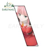 Earlfamily 13cm cho người yêu trong franxx Zero hai nhãn dán ô tô Anime