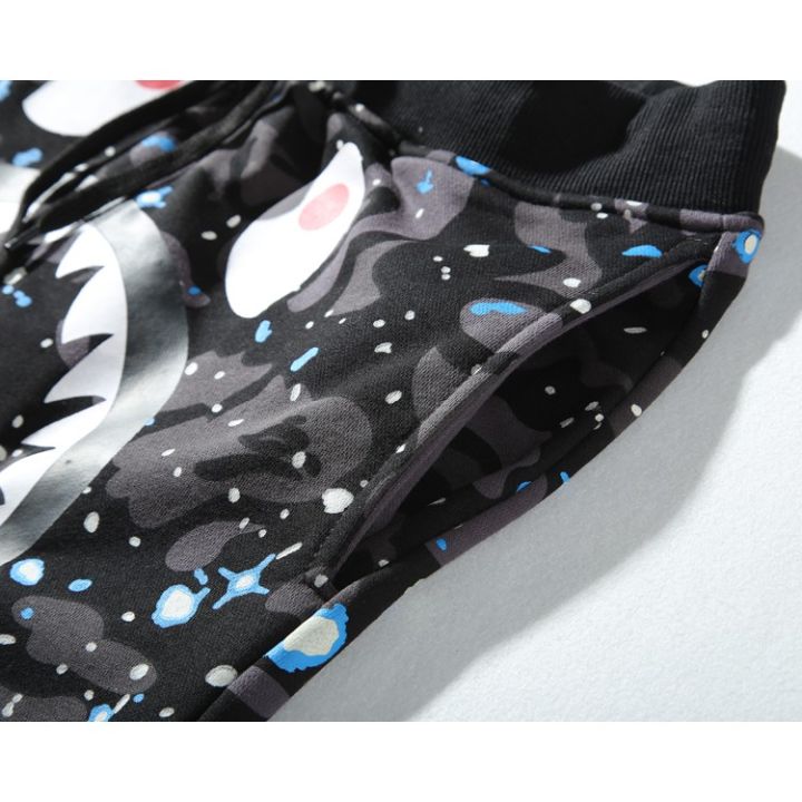 bape-starry-sky-กางเกงขาสั้นสไตล์ฮิปฮอป