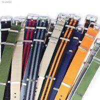 ✟● Nylon Watch Band 20mm 22mm Comfortable Watch Straps Loop Military Washable Blet for Men Watchbands