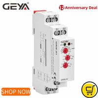 GEYA รีเลย์ตรวจสอบกระแส GRI8ช่วงกระแสเกินกระแสต่ำเกินไป0.05A AC24-240V 16A หรือ DC24V