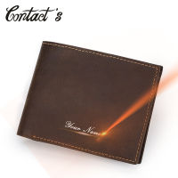 Men Wallet Luxury Designer Vintage Genuine Leather RFID Short Wallets Bifold With Card Holder Male Slim Purse Coin Pocket Clutch