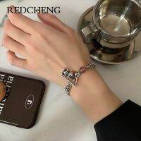 [Hot K] REDCHENG 925แสตมป์ Little สร้อยข้อมือลายหมีสำหรับสตรีอินเทรนด์ DesignTemperament Chic น่ารักเครื่องประดับวันเกิดของขวัญ