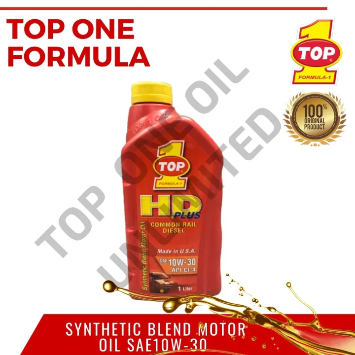Top One Formula Synthetic Blend Motor Oil HD Plus SAE10W30 API CI4 1