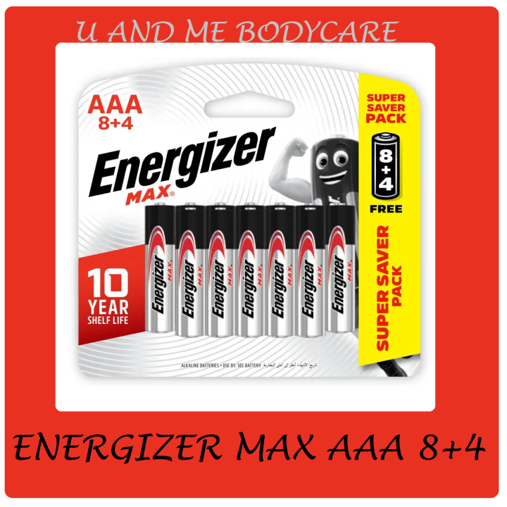 ENERGIZER BATTERY MAX SUPER SAVER PACK AAA/AA 12 PCS | Lazada