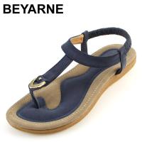 BEYARNE รองเท้าแตะพื้นนุ่มสำหรับผู้หญิง,ใหม่ไซส์35-42รองเท้าแตะส้นแบนรองเท้าแตะลำลองรองเท้าผู้หญิงเดี่ยวฤดูร้อน