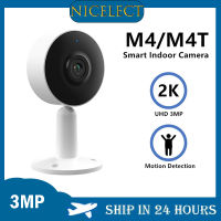 NICELECT การเฝ้าระวังกล้อง IP Mini Security Baby Monitor กล้องในร่ม Dog Cat Pet Motion Detect 3MP Wifi กล้อง2K 1080P เว็บแคม