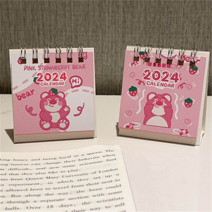 Office Supplies Paper Desk Calendar Fashionable Cute Desk Calendar 2024 ...