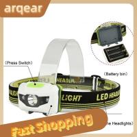 ไฟ LED สีแดงสำหรับตั้งแคมป์ ARQEAR529453กลางแจ้งไฟหน้า LED ปีนเขาไฟฉายคาดศีรษะนกฮูกไฟเตือนน้ำหนักเบากันน้ำได้สองลูกปัดโคมไฟ