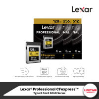 Lexar® Professional CFexpress™ Type B Card GOLD Series (ซีเอฟการ์ด) ความจุ 128/256/512 GB รองรับการถ่ายภาพคุณภาพสูง