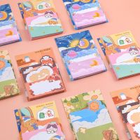 90 Sheets Cartoon Bear Rabbit Sticky Note Pads Self-Adhesive Memo Notepad School Office Supplies Stationery Planner