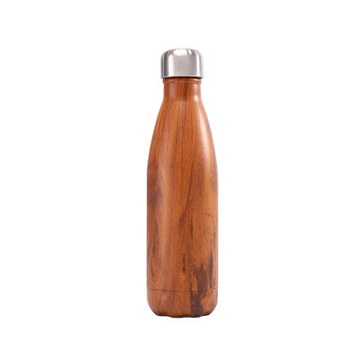 Wood Grain Series LOGO Custom Thermos Bottle Vacuum Flasks Stainless Steel Water Bottle for drinkingPortable Sports Gift Cups