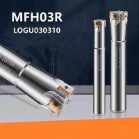 1PCS MFH CNC เครื่องกัด MFH เครื่องกัดเครื่องบินเครื่องกลึงฟีด HSS สูงพิเศษ เครื่องมือ LOGU030310 โลหะผสมแทรกสองด้าน