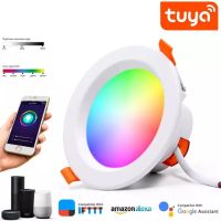 WiFi Smart LED Downlight Dimming Recessed Spot Light RGB Color Changing 2700K-6500K Warm Cool light Work with Alexa Google Home