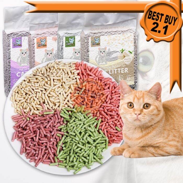 6L Tofu Cat Litter Premium Quality Flushable Cats Litter Sand Eco