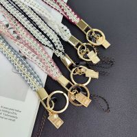 Stylish Retro Phone Lanyard Fabric Weaving Strap Wrist Rope Hanging Neck Rope For Mobile Phone Case Hanging Rope Phone Charms