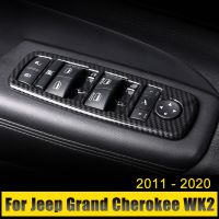 สำหรับ Jeep Grand Cherokee WK2 2011 2012 2013 2014 2015 2016 2017 2018 2019 2020ขอบเคสคลุมปุ่มสวิตช์ยกกระจกหน้าต่างรถ