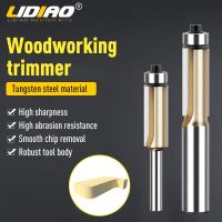 【DT】hot！ LIDIAO Milling Cutter for Wood 6.35mm 12.7mm Shank Trim Router Bit Tungsten Carbide Cheap Woodworking Tools