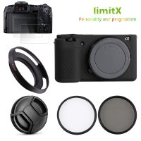 Silicone Camera Case Skin Cover Glass Screen Protector UV CPL Filter  Hood Cap For Sony ZV-E10 A7C A6400 A6300 A6100 16-50Mm