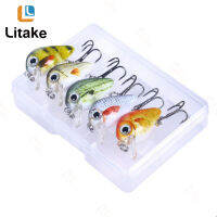 5ชิ้น/แพ็คเหยื่อตกปลาพลาสติกเหยื่อ1.5G Crankbait ตกปลามินิอุปกรณ์เสริม Bionic