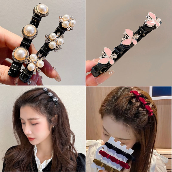 korean-exquisite-rhinestone-bangs-braided-hair-clip-fashion-women-clip-hairpin