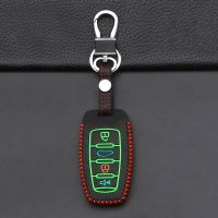 npuh For Haval H6 2022 Poer H9 H1 H4 H7 F5 F7 H2S For Great Wall Poer GWM Luminous Leather Car Key Case Keychain Cover Accessories