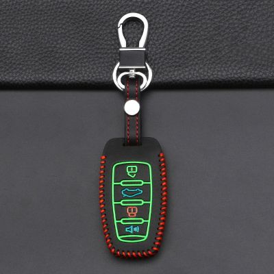 ۩ For Haval H6 2022 Poer H9 H1 H4 H7 F5 F7 H2S For Great Wall Poer GWM Luminous Leather Car Key Case Keychain Cover Accessories