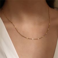 Fashion New Stainless Steel Choker European and American Women 39;s Clavicle Chain Friends Party Jewelry Accessories