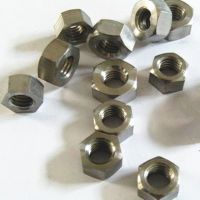 10pcs/lot DIN934 Titanium hex nut machined Gr2 M1.6 M2 M2.5 M3 M4 M5 M6