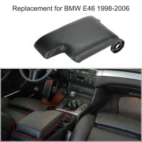 รถคอนโซลกลางที่เท้าแขนปกชุดสำหรับ BMW E46 1998-2006ไฟเบอร์หนังที่เท้าแขนรถซ้ายไดร์เวอร์ยานยนต์อุปกรณ์ตกแต่งภายใน