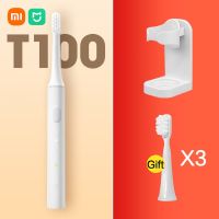 เหมาะสำหรับแปรงสีฟันไฟฟ้าระบบโซนิก T100 Xiaomi แปรงสีฟันไฟฟ้า Mijia แบบนุ่มแปรงสีฟันอัจฉริยะกันน้ำแบบชาร์จ USB ดูแลส่วนบุคคลพร้อมที่ใส่หัว