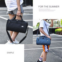 2022 New Sports Bag Cylinder Swimming Fitness Women Men Shoulder Travel Bag Duffel Weekend Luggage Bag